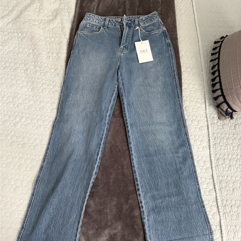 Vici Women's Blue Flare Jeans